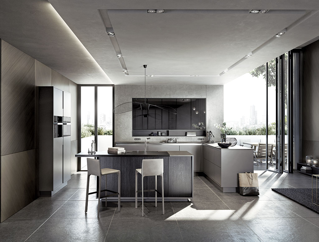 Living estilo moderno cocina