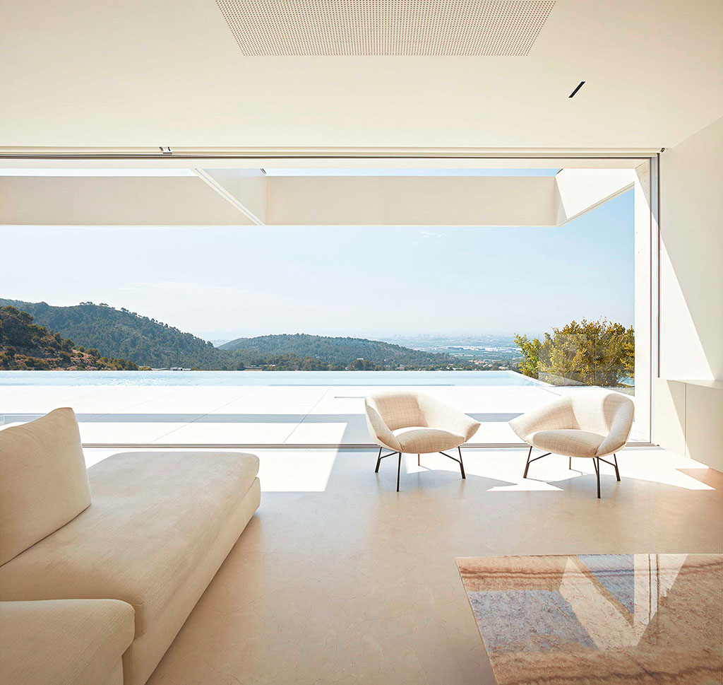 Residencia minimalista. Exteriores.