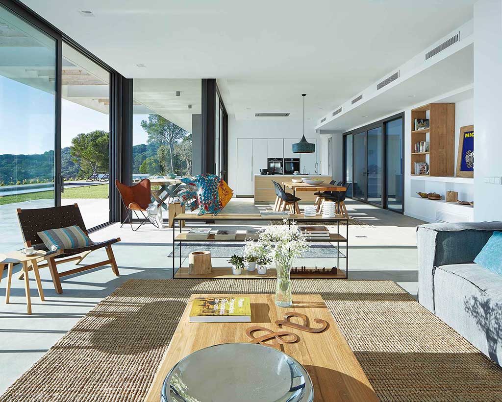 Casa en la bahía. Salón.